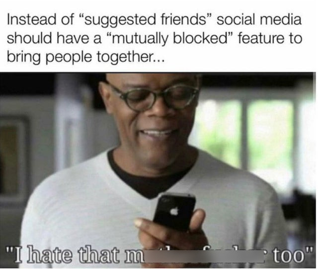 iphone celebrity - Instead of "suggested friends social media should have a mutually blocked" feature to bring people together... "I hate that m too"