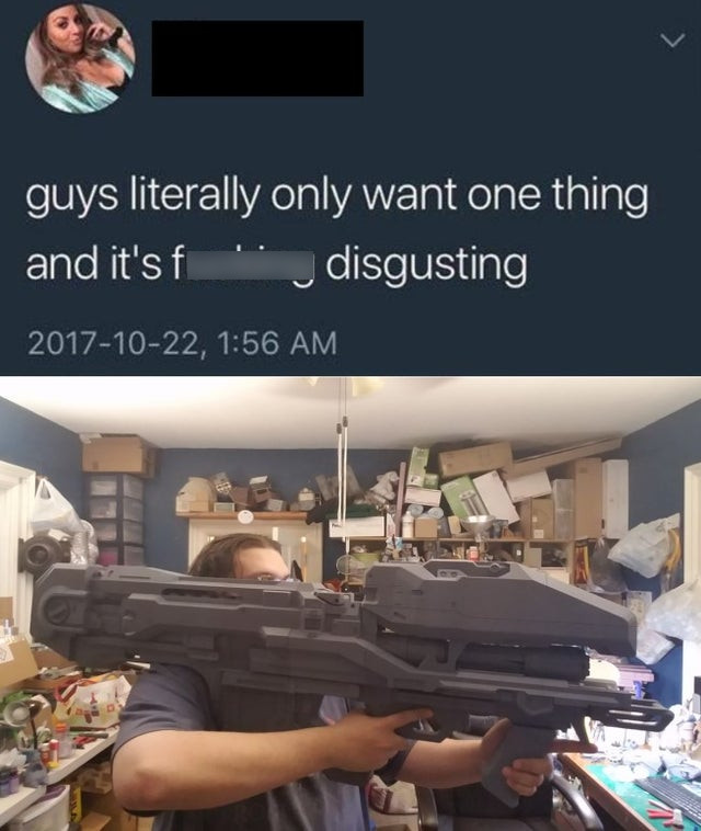 feminist shitpost - guys literally only want one thing and it's f' disgusting ,