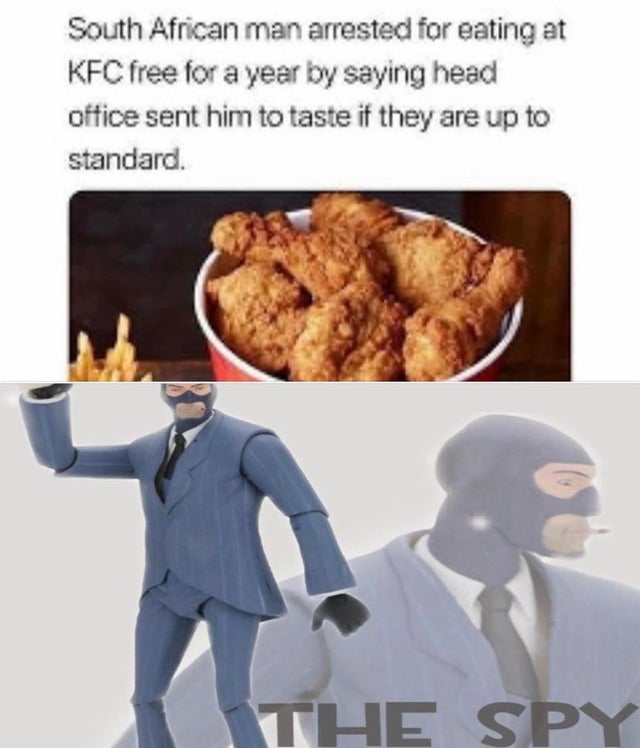 overwatch characters the spy - South African man arrested for eating at Kfc free for a year by saying head office sent him to taste if they are up to standard. The Spy
