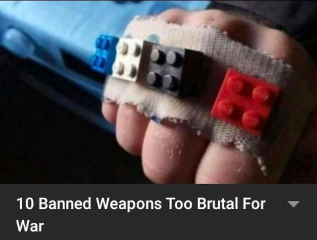 deadly brass knuckles - 10 Banned Weapons Too Brutal For War