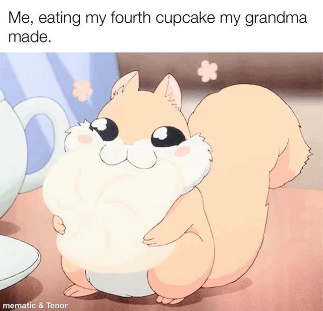 akatsuki no yona ao gif - Me, eating my fourth cupcake my grandma made. mematic & Tenor