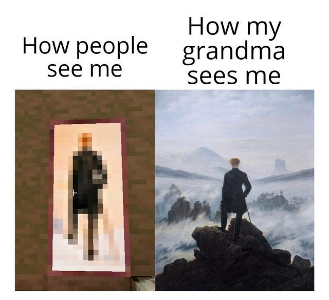caspar david friedrich film poster - How people see me How my grandma sees me
