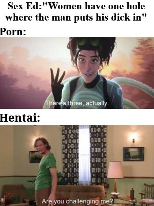 alabama man squirrel meme - Sex Ed"Women have one hole where the man puts his dick in" Porn There's three, actually. Hentai Are you challenging me?
