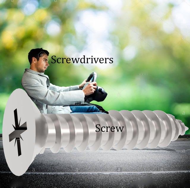 sitting - Screwdrivers Screw