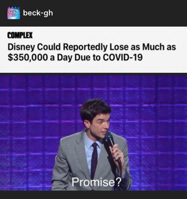 public speaking - Ne beckgh Istro Complex Disney Could Reportedly Lose as much as $350,000 a Day Due to Covid19 Promise?