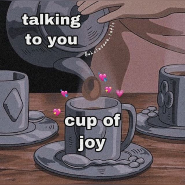 arrietty food - talking to you esome. cup of joy