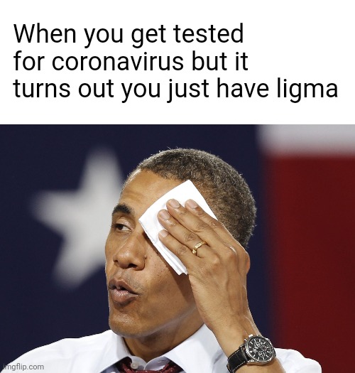 madvillainy meme - When you get tested for coronavirus but it turns out you just have ligma ngflip.com