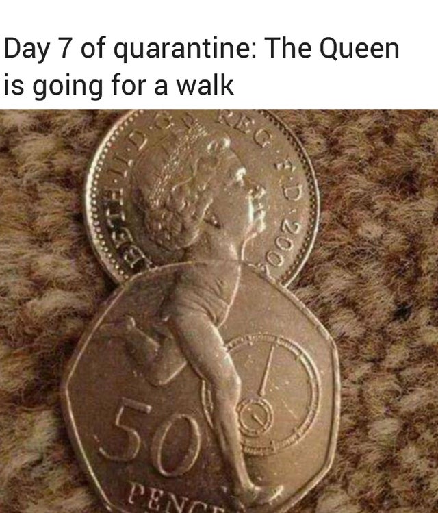 mildly interesting - Day 7 of quarantine The Queen is going for a walk 200