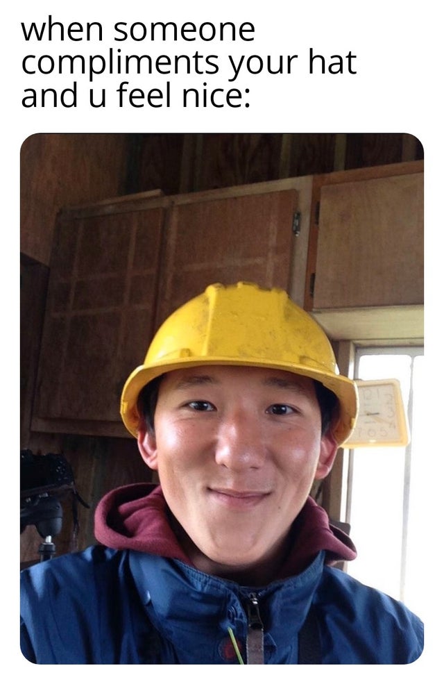 bob the builder funny - when someone compliments your hat and u feel nice