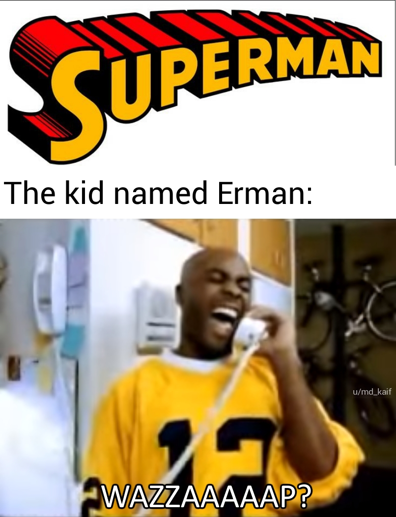 superman logo comic - Superman The kid named Erman umd_kaif Wazzaaaaap?