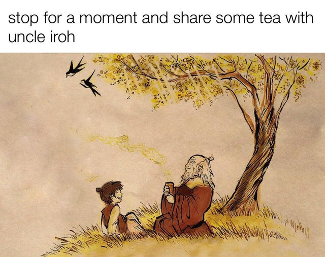 avatar the last airbender iroh - stop for a moment and some tea with uncle iroh & 159