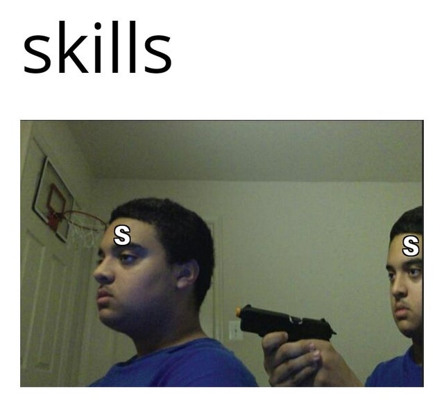 trust no one not even yourself - skills