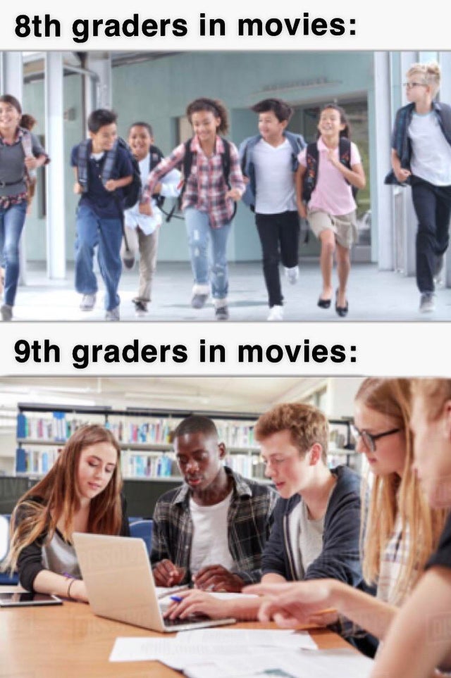 education - 8th graders in movies 9th graders in movies