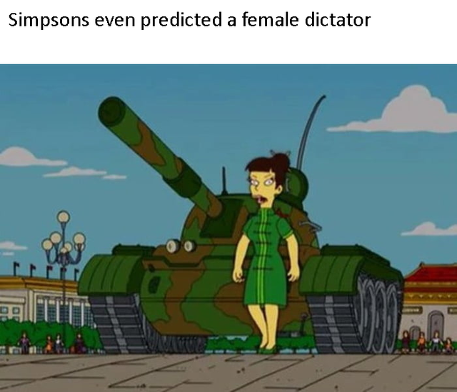 simpsons china - Simpsons even predicted a female dictator