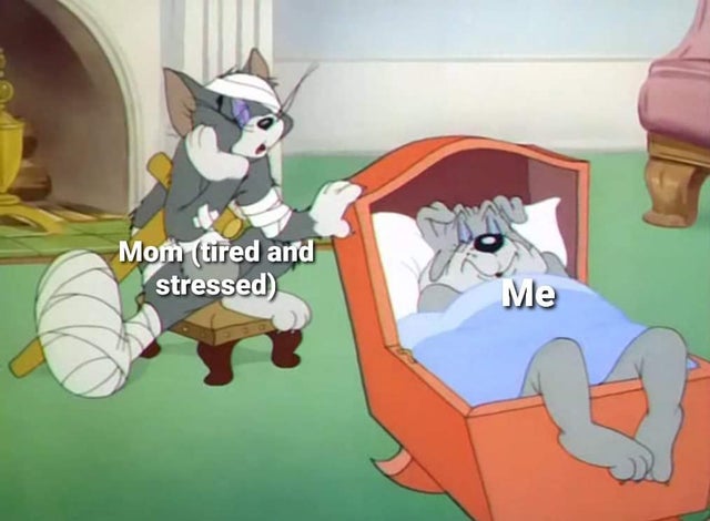 Mom tired and stressed