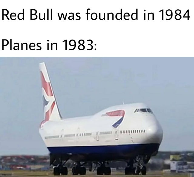 airline - Red Bull was founded in 1984 Planes in 1983