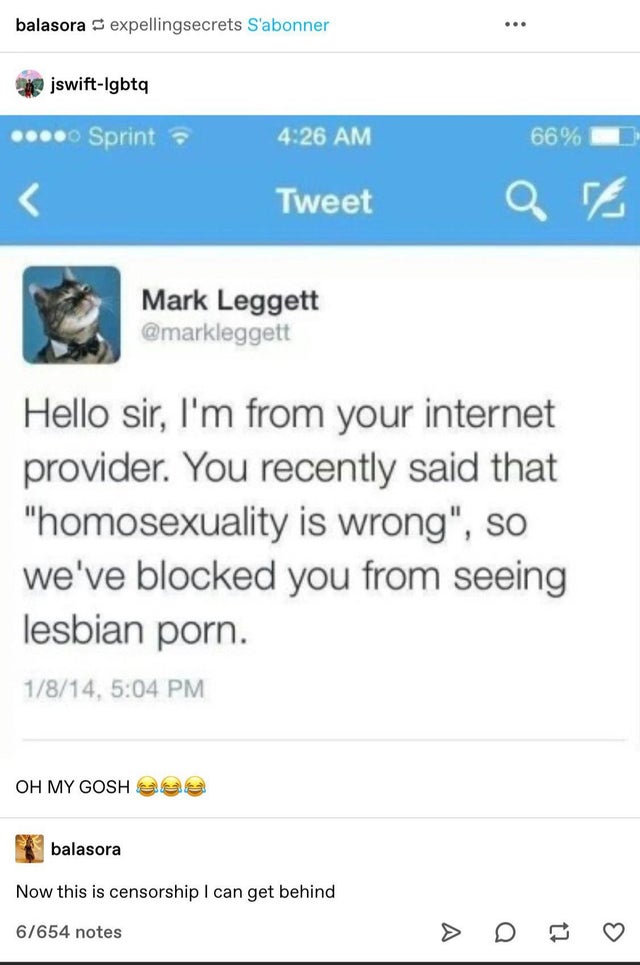 does medicare cover dental - balasora expellingsecrets S'abonner ... jswiftlgbtq ... Sprint 66% Tweet Q Mark Leggett Hello sir, I'm from your internet provider. You recently said that "homosexuality is wrong", so we've blocked you from seeing lesbian porn