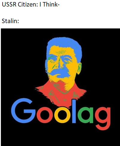 poster - Ussr Citizen I Think Stalin Goolgg