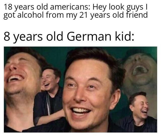 skyrim meme - 18 years old americans Hey look guys! got alcohol from my 21 years old friend 8 years old German kid