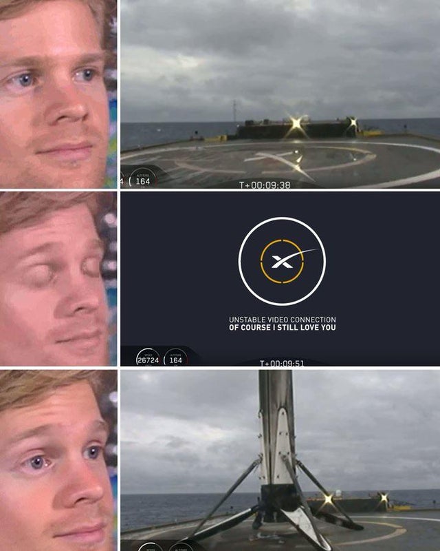 SpaceX - 164 T38 Unstable Video Connection Of Course I Still Love You 26724 164 T51