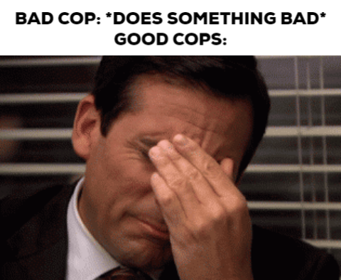 photo caption - Bad Cop Does Something Bad Good Cops