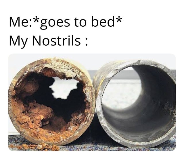 clean water pipes - Megoes to bed My Nostrils