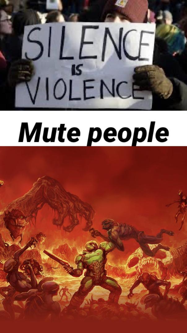 doom ultrawide - Is Silence Violence Mute people