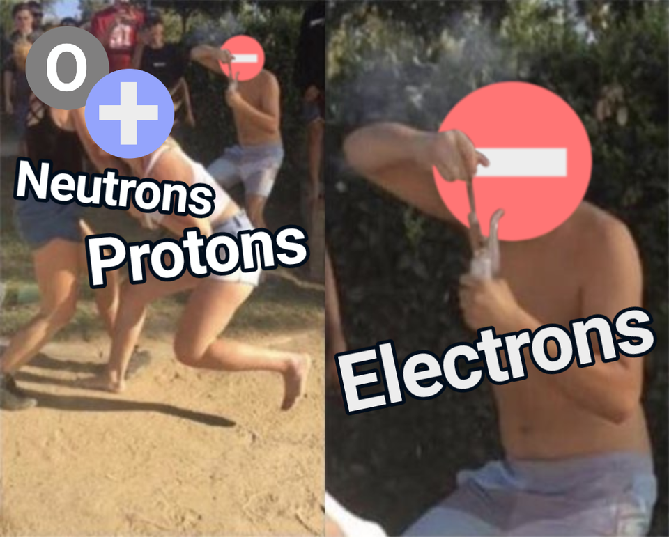 black people memes - O Neutrons Protons Electrons