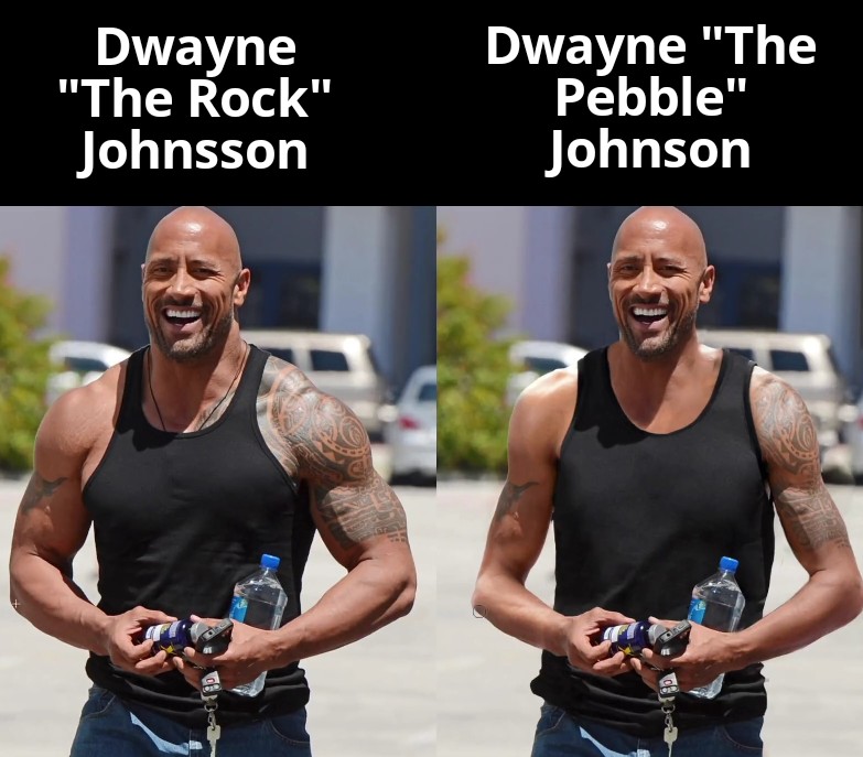 Dwayne The Rock Johnsson Dwayne The Pebble Johnson Lor