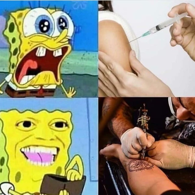 scared of needles meme