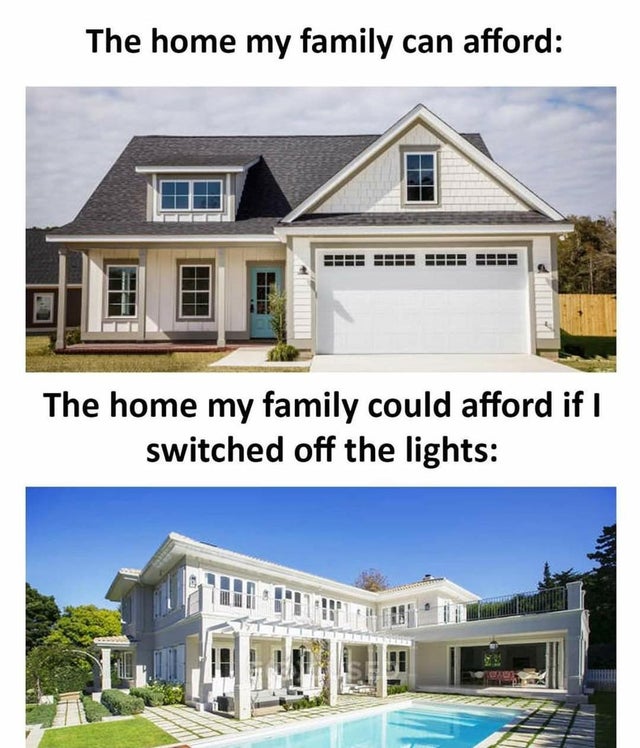siding - The home my family can afford Lang The home my family could afford if I switched off the lights