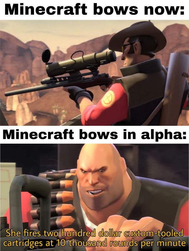 snow speaks finnish - Minecraft bows now Minecraft bows in alpha She fires two hundred dollar customtooled cartridges at 10 thousand rounds per minute