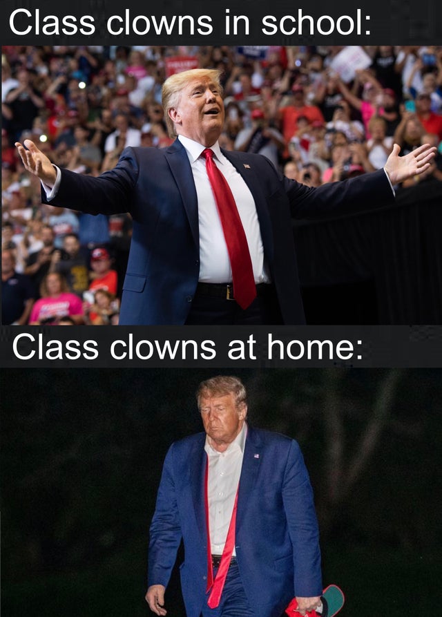 maga rally - Class clowns in school Class clowns at home