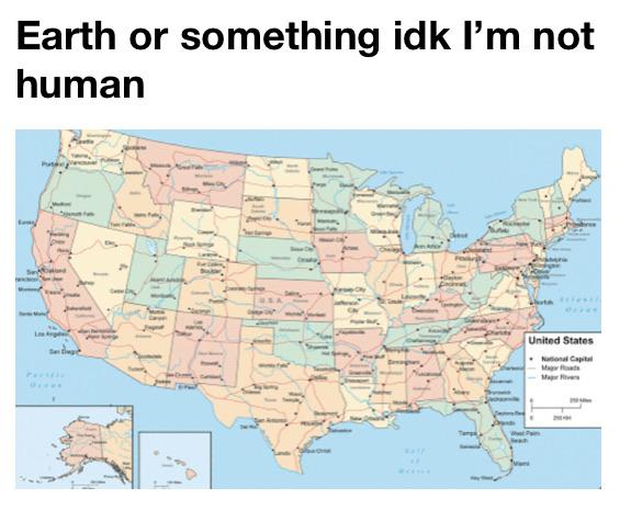 map of usa - Earth or something idk I'm not human United States tet