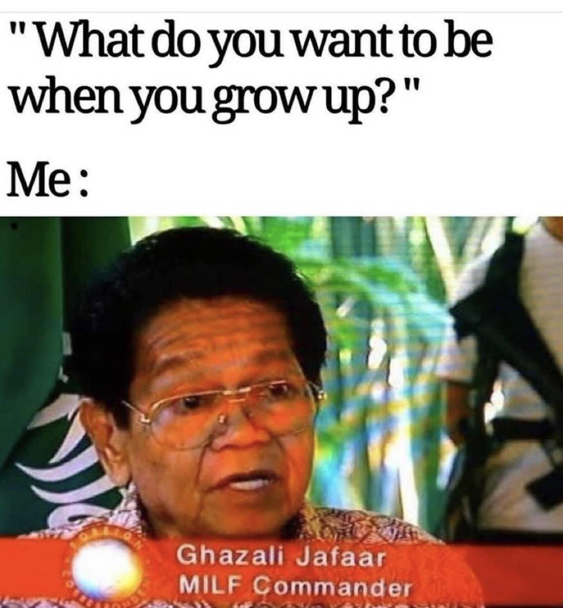 milf commander - What do you want to be when you grow up? Me Ghazali Jafaar Milf Commander
