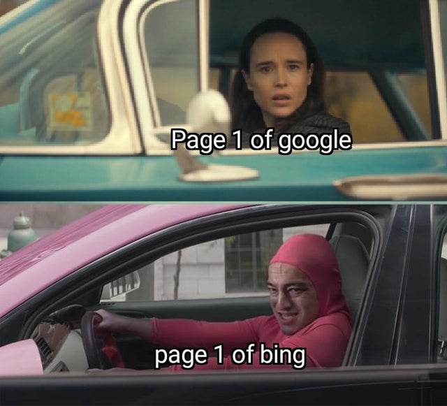 pink guy meme template - Page 1 of google page 1 of bing