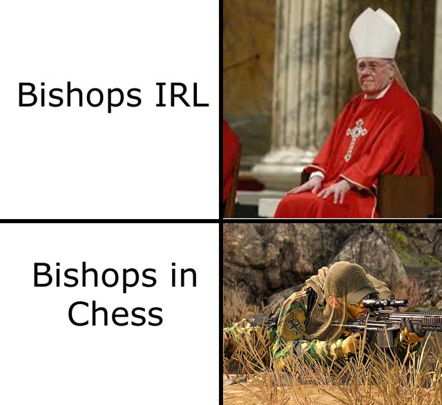 photo caption - Bishops Irl Bishops in Chess Y