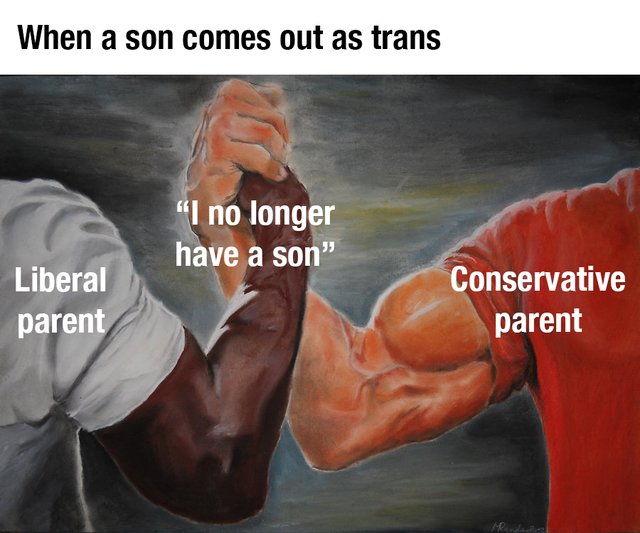 not the imposter - When a son comes out as trans "I no longer have a son" Liberal parent Conservative parent