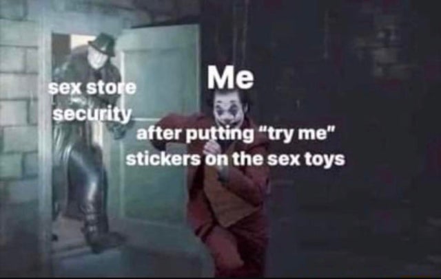 video - Me sex store security after putting try me" stickers on the sex toys