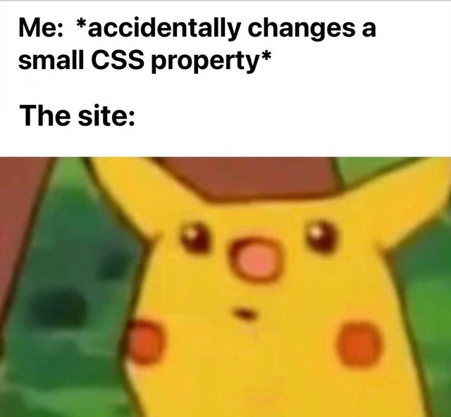 fallout 76 memes - Me accidentally changes a small Css property The site
