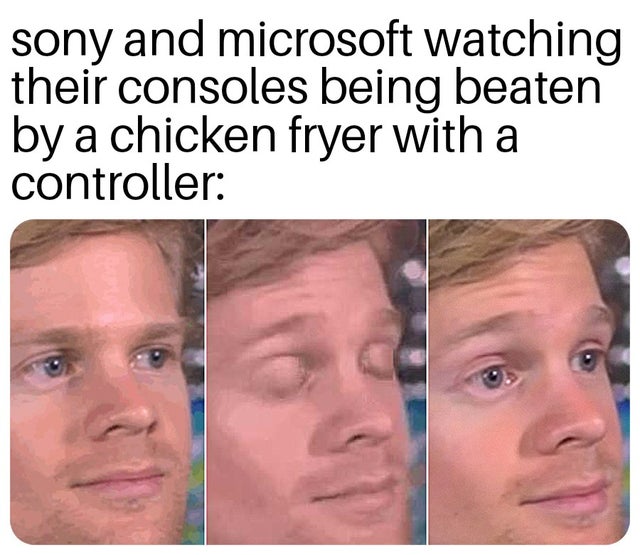 15th amendment - sony and microsoft watching their consoles being beaten by a chicken fryer with a controller 31