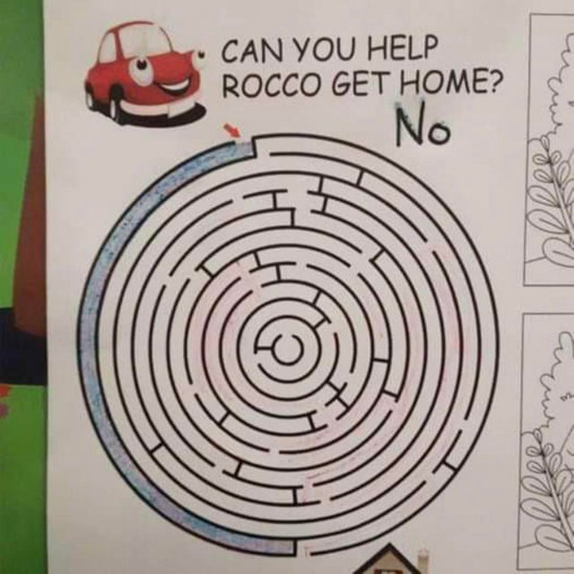 crappy design maze - Can You Help Rocco Get Home? No GoGo