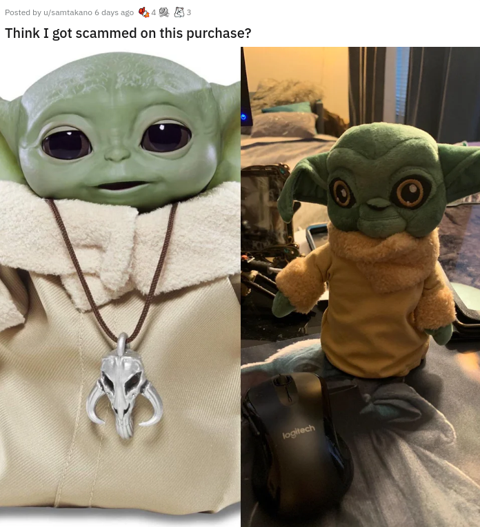 hasbro baby yoda - Posted by samtakano o days ago Think I got scammed on this purchase? Roger