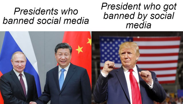 President - Presidents who banned social media President who got banned by social media