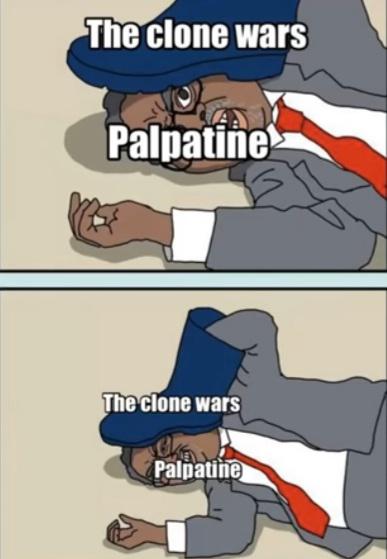 jesse lee peterson meme - The clone wars Palpatine The clone wars Palpatine