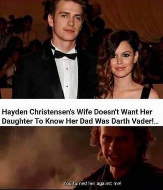 hayden christensen girlfriend - Hayden Christensen's Wife Doesn't Want Her Daughter To Know Her Dad Was Darth Vader!... You turned her against me!