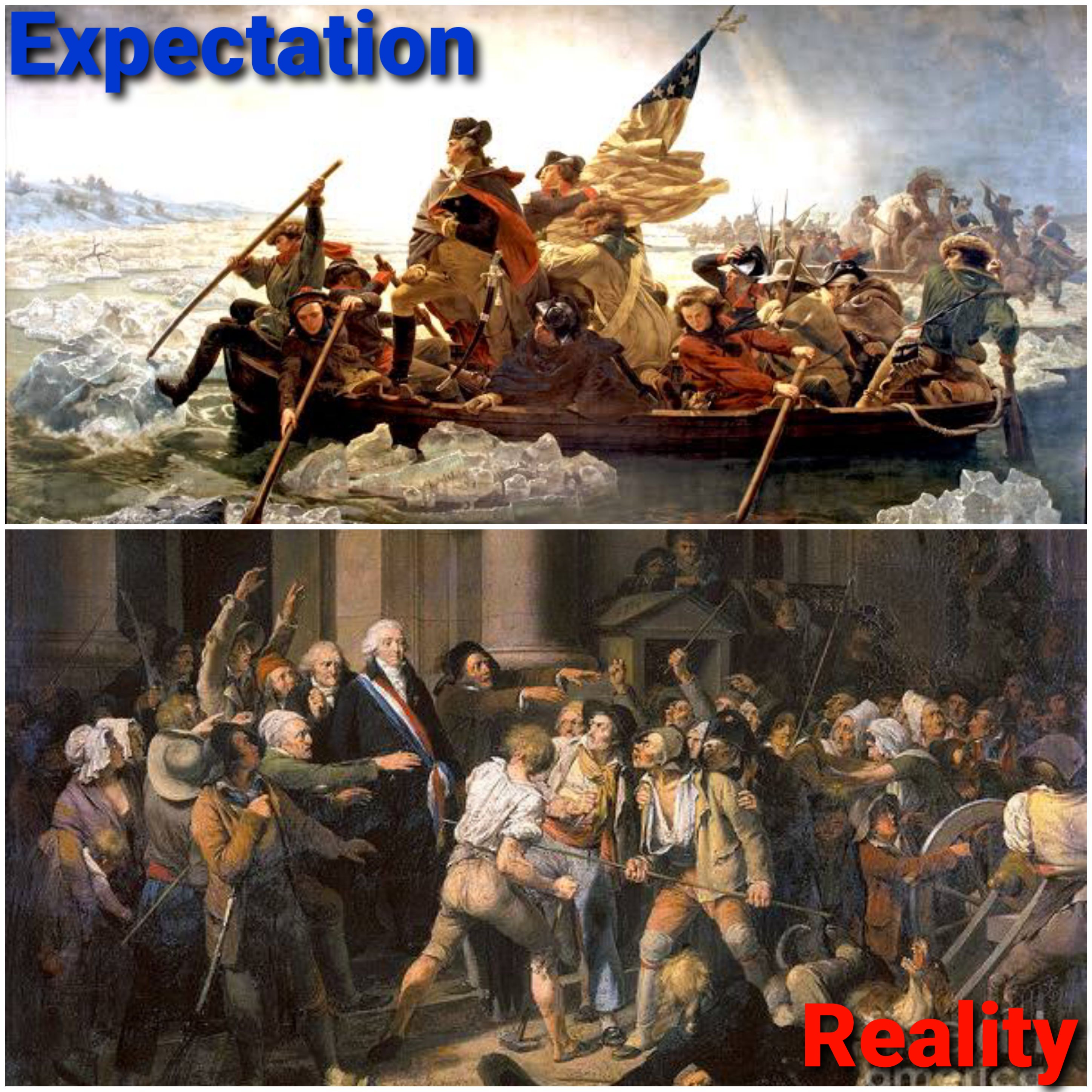 george washington crossing the delaware assassin's creed - Expectation 2015 Reality