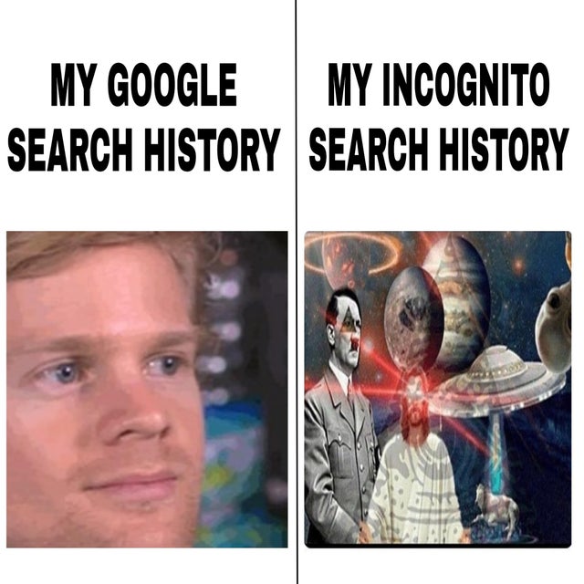 human behavior - My Google My Incognito Search History Search History
