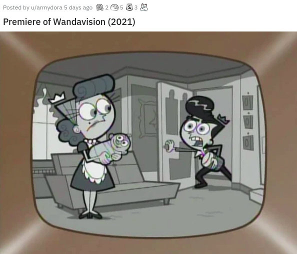 fairly oddparents power mad - Posted by uarmydora 5 days ago 2533 Premiere of Wandavision 2021