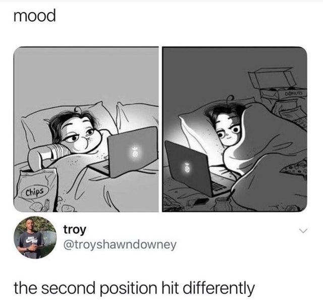 second position hit differently - mood Dort Chips troy the second position hit differently